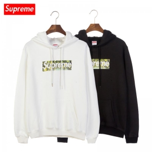 supreme x VANS union 2 colors white black velvet hoodie