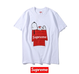 Supreme x Snoopy lying 2 colors white black t shirt 